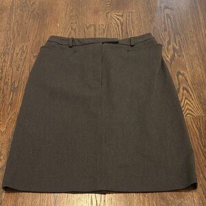 Virtue Women’s Elegant Dark Gray Pencil Skirt Size 10